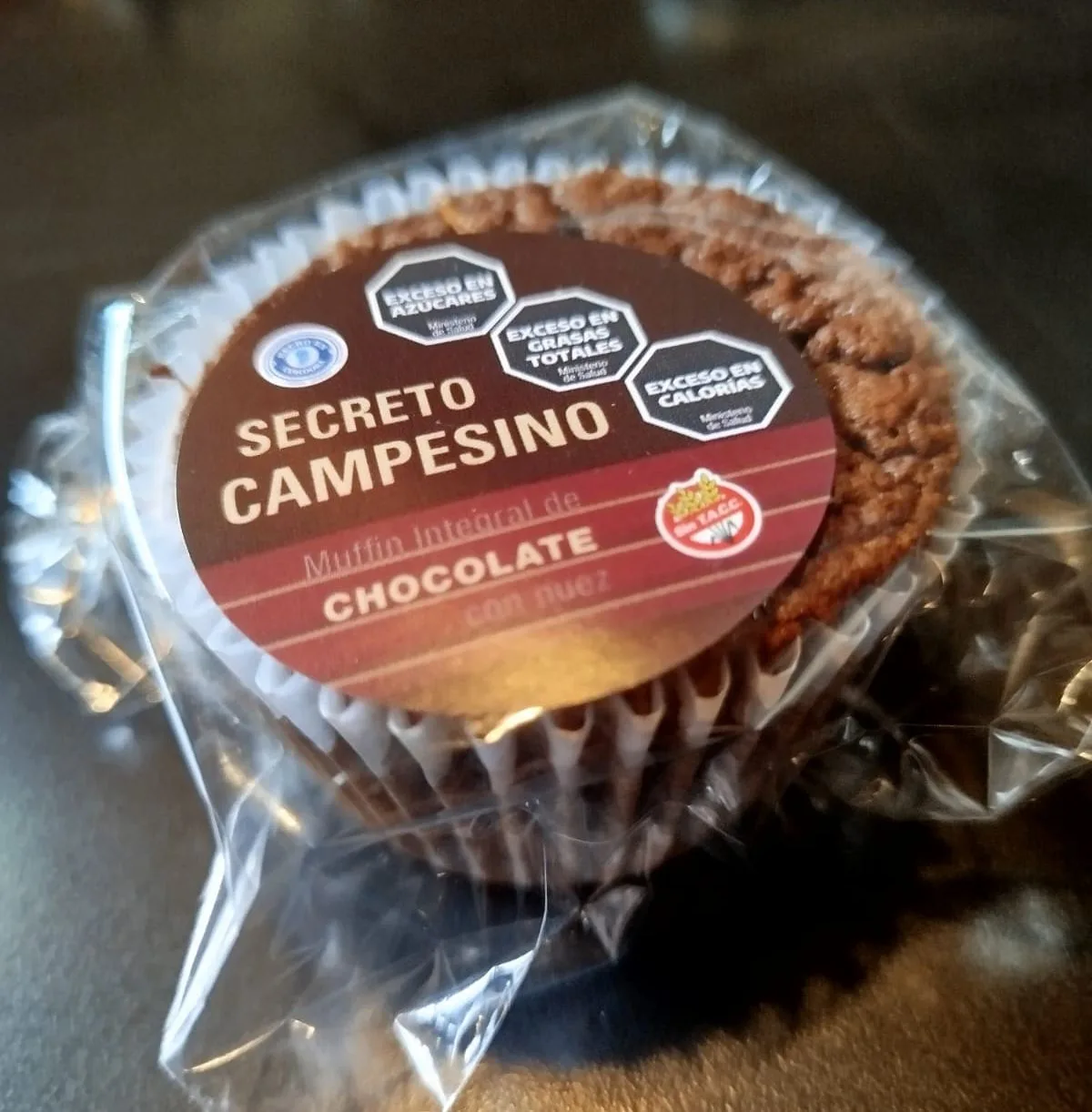 Secreto campesino - Muffin de chocolate sin TACC