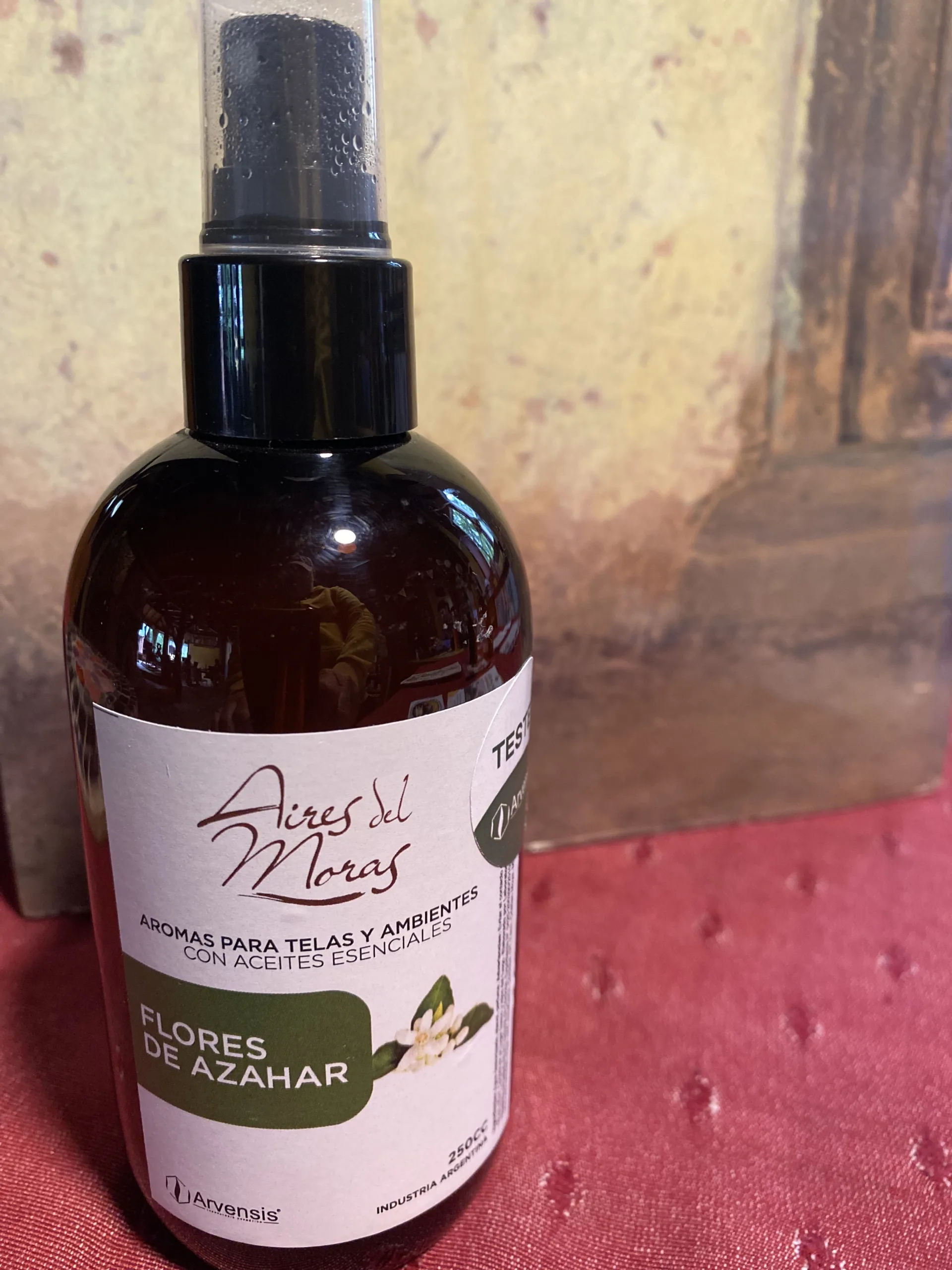 Aromas para telas y ambi.x250cc Aires de Moras.Flores Azahar