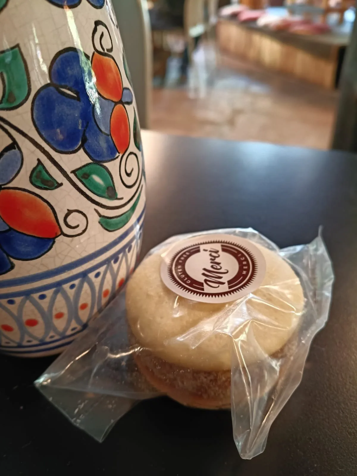 Alfajor de maicena y dulce de leche Merci sin TACC