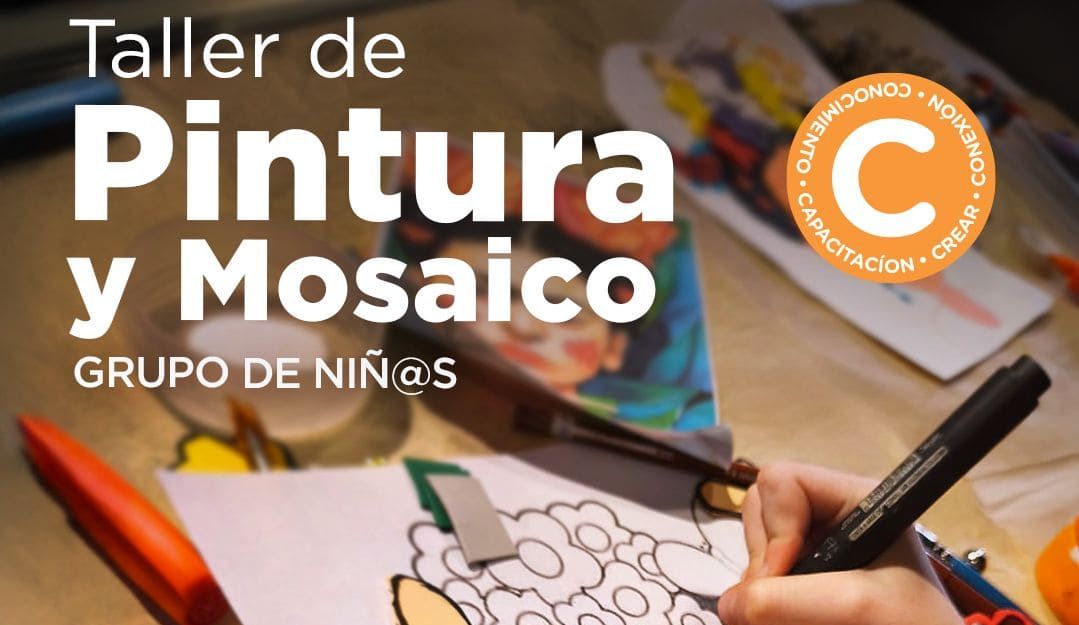 Abanico Arte Taller (pintura y mosaico) para niñxs