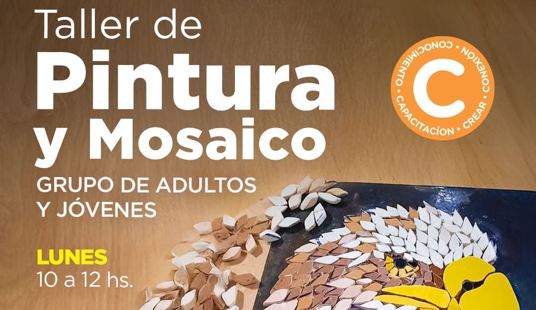 Abanico Arte Taller (pintura y mosaico) para adultos