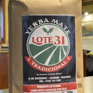 Yerba agroecológica Lote 31 x 500 gr.